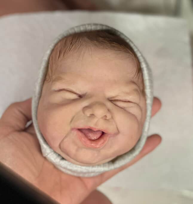 half-face silicone baby dolls