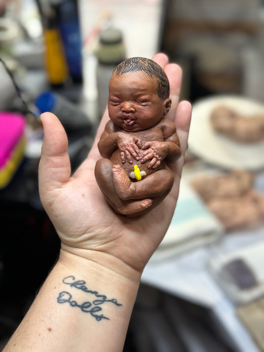 Resin Delilah 5 inch baby doll