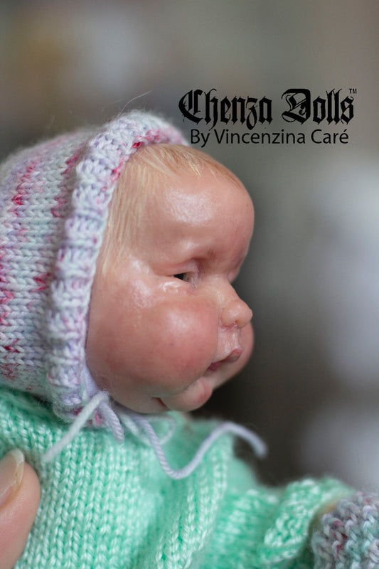 Pascal OOAK Bonnet baby doll