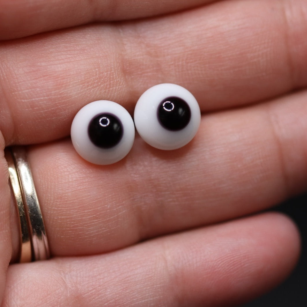 GLASS PEEPERS - 10MM GLASS DOLL EYES (full round)