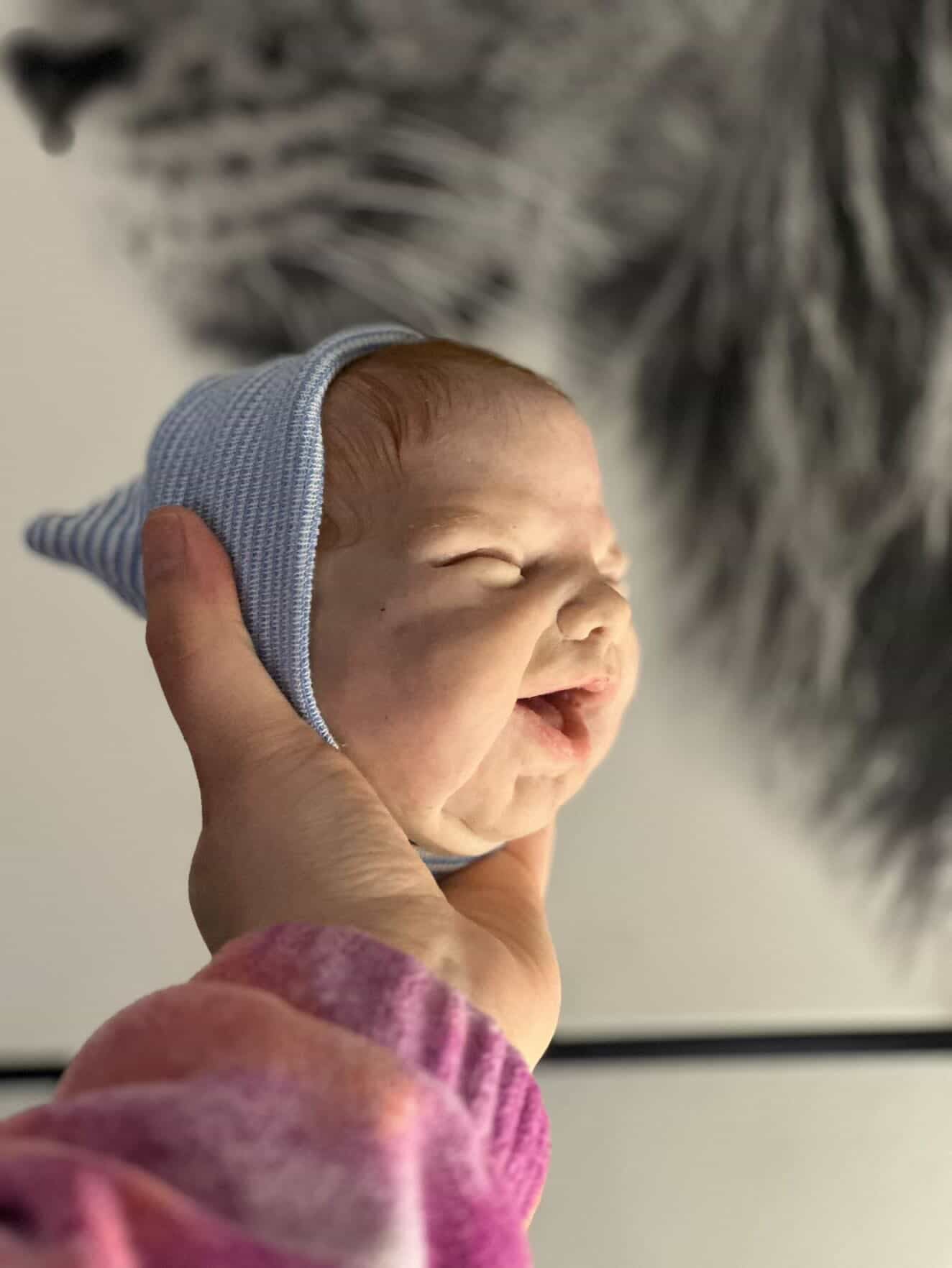 half-face silicone baby dolls
