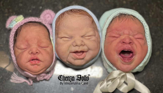half-face silicone baby dolls