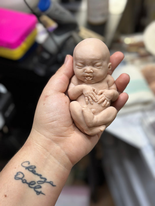 Resin Delilah 5 inch baby doll