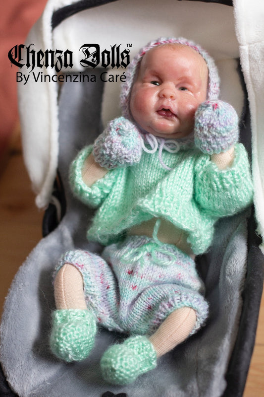 Pascal OOAK Bonnet baby doll