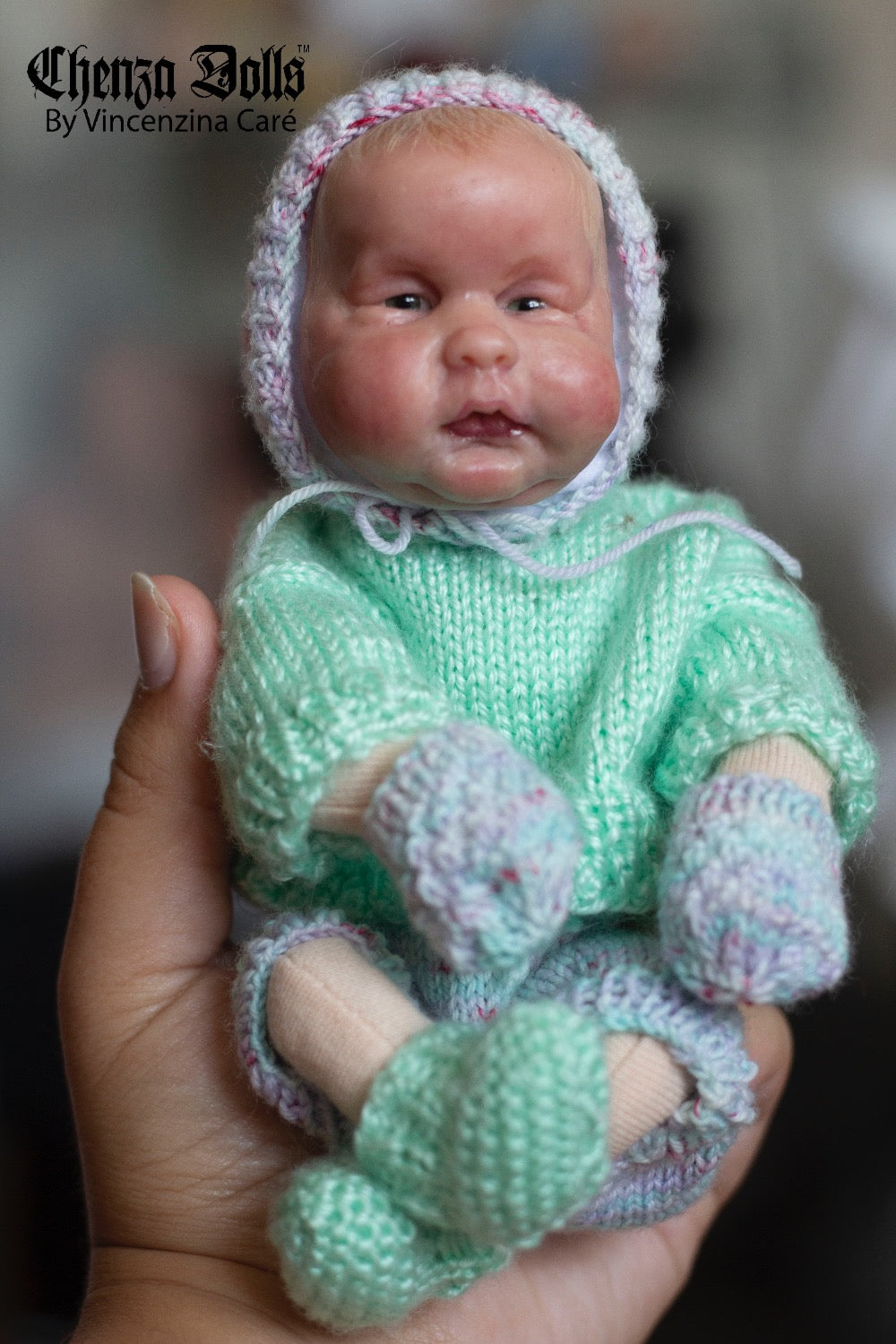 Pascal OOAK Bonnet baby doll