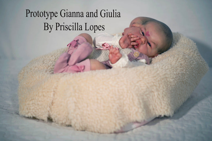 Last chance Gianna and Giulia (Doll kit Only) Doll with Two faces (diprosopus)